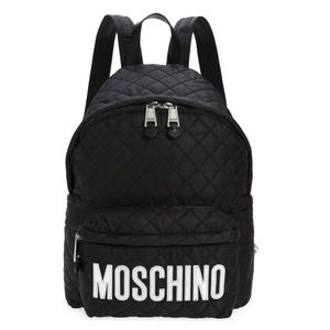 Moschino Quilted Logo Backpack